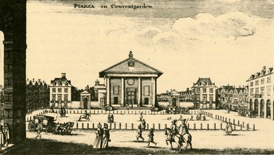 Plaza en Covent Garden, siglo XVIII, 1925 de Unbekannt