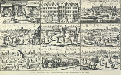 Representación pictórica de la Gran Plaga, 1665 de Unbekannt