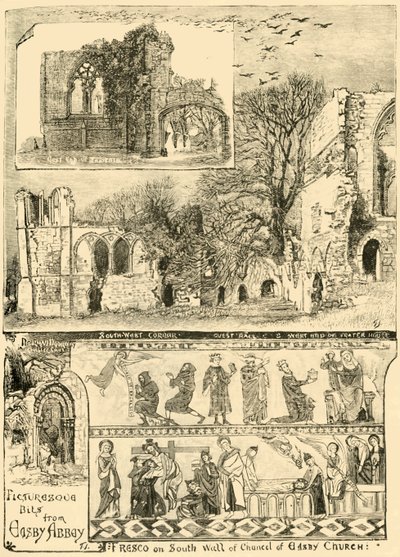 Fragmentos pintorescos de la Abadía de Easby, 1898 de Unbekannt