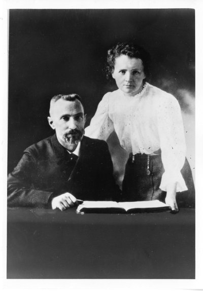 Pierre Curie y Marie Sklodowska Curie de Unbekannt