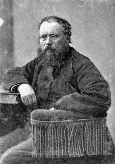 Pierre Joseph Proudhon, filósofo político mutualista francés, c. 1845-1868 de Unbekannt