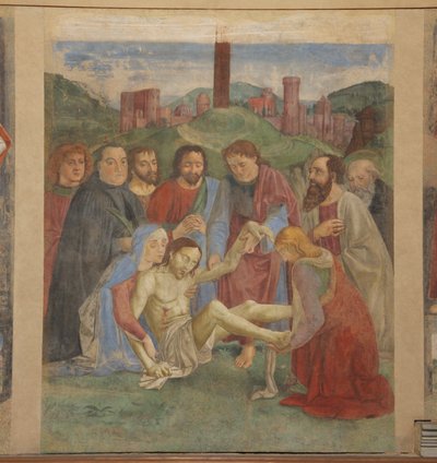 Fresco de la Piedad en la Capilla Vespucci, Ognissanti, Florencia, Italia de Unbekannt