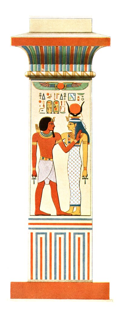 Pilastra del Templo de Amón-Ra de Amenofis III en Karnak, Egipto de Unbekannt