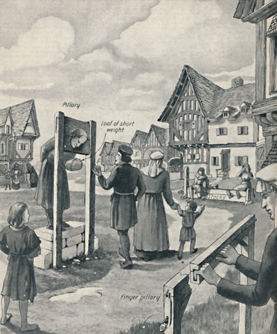 Picota y Cepo de la Edad Media, c1934 de Unbekannt