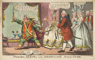Pizarro una Nueva Obra o el Baile de Máscaras de Drury-Lane, 11 de junio de 1799. de Unbekannt