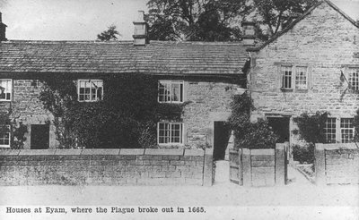 Cabañas de la peste, Eyam, Derbyshire, siglo XX de Unbekannt