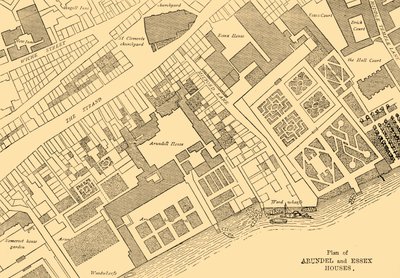 Plano de las casas de Arundel y Essex, 1881 de Unbekannt