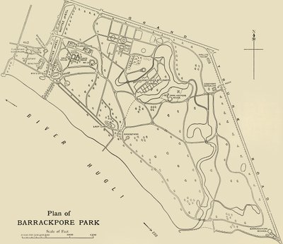 Plano del Parque Barrackpore, 1925 de Unbekannt
