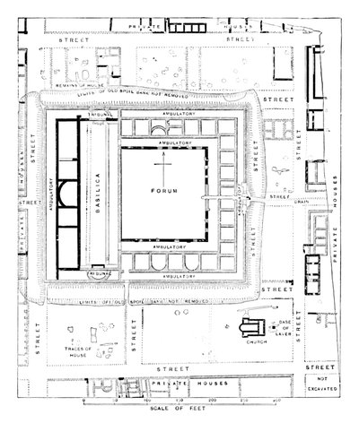 Plano del Foro, Silchester, 1902 de Unbekannt