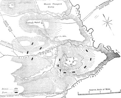 Plano de la acción en Ingogo, 8 de febrero de 1881, c1880s de Unbekannt