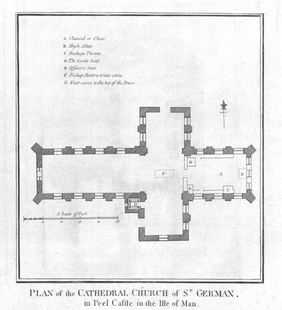 Plano de la Catedral de San Germán, finales del siglo XVIII de Unbekannt