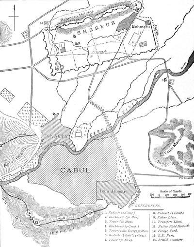 Plano de los Cantones de Sherpur de Unbekannt