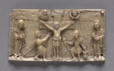 Placa de un Altar Portátil que Muestra la Crucifixión de Unbekannt