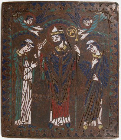 Placa con San Guillermo de Bourges, francesa, ca. 1218-25 de Unbekannt