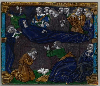 Placa con la muerte de la Virgen, francesa, principios del siglo XVI de Unbekannt