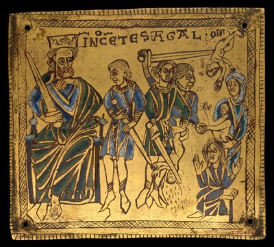 Placa con la Matanza de los Inocentes, Alemán, ca. 1150 de Unbekannt