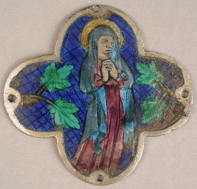 Placa con la Virgen en duelo, catalán, siglo XIV de Unbekannt