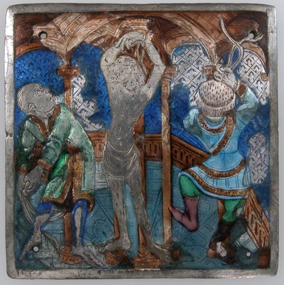 Placa con la flagelación, italiano, siglo XIV de Unbekannt