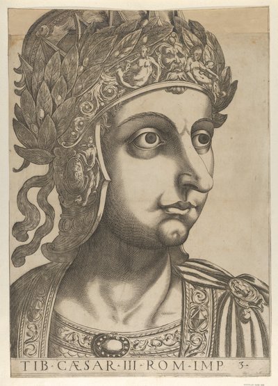 Placa 3: Tiberio girado a la derecha, de 
