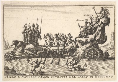 Placa 9: Argonautas Hicleus y Naucleus liderados en la flotilla de Neptuno de Unbekannt