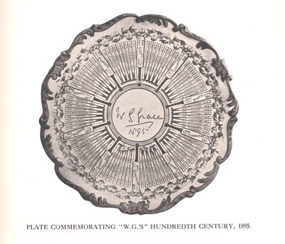 Placa conmemorativa del centésimo siglo de WG Grace, 1895-1912 de Unbekannt