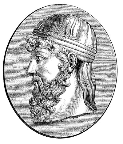 Platón c. 428-c. 348 a.C., filósofo griego antiguo de Unbekannt