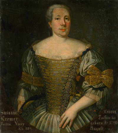 Retrato de Zuzana Rozina Kremerová de Unbekannt
