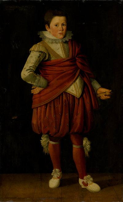 Retrato de un joven noble de pie de Unbekannt