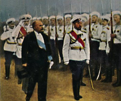 Poincaré nacido en 1860 y Zar Nicolás II 1868-1918, 1934 de Unbekannt
