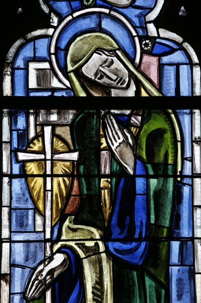 Iglesia colegiata de Poissy. Vidriera. Santa Margarita de Antioquía, Poissy, Francia de Unbekannt