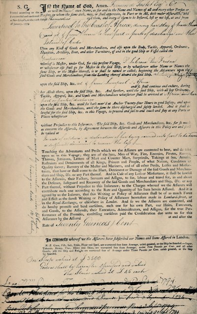 Política sobre esclavos, 1794, 1928 de Unbekannt