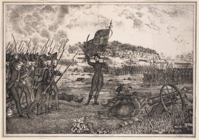 Escena de la guerra polaco-rusa, 1831 de Unbekannt