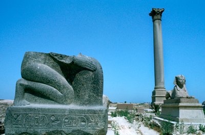 La columna de Pompeyo, Alejandría, Egipto de Unbekannt