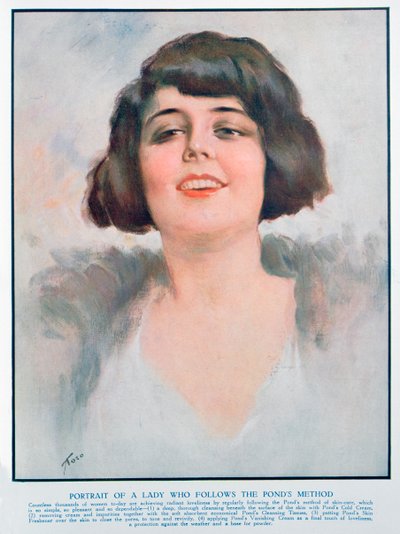 Anuncio de Ponds Cream, 1928 de Unbekannt