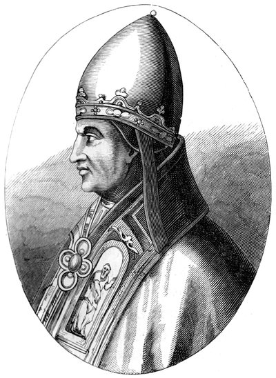 Papa Gregorio IX c1143-1241, 1849 de Unbekannt