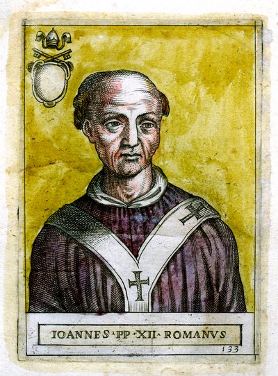 Papa Juan XII c937-964, siglo XIX de Unbekannt