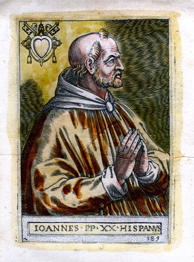 Papa Juan XXI 1215-1277, siglo XIX de Unbekannt