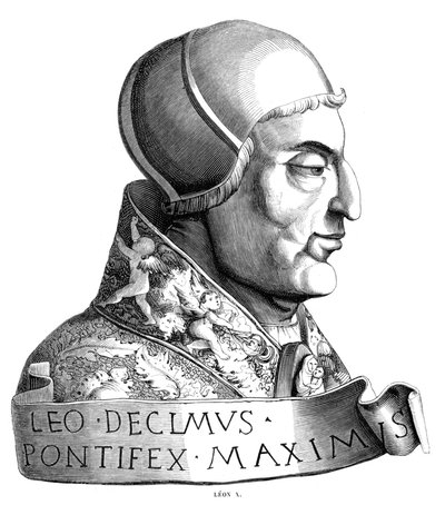 Papa León X 1475-1521, siglo XVI 1849 de Unbekannt