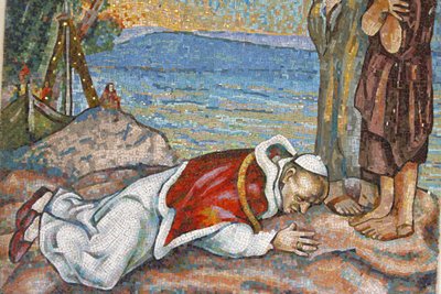 El Papa Pablo VI besando Tierra Santa, Israel de Unbekannt