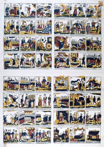 Vista popular española de la vida de Napoleón, siglo XIX de Unbekannt
