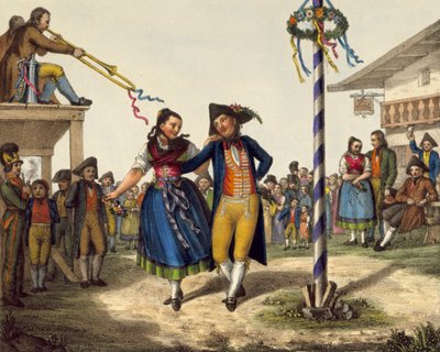 Festividades populares, mediados del siglo XIX de Unbekannt