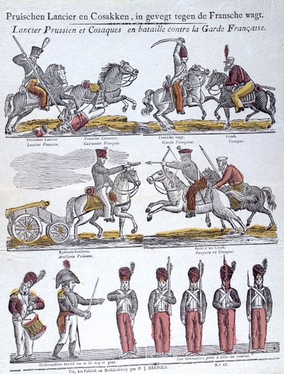 Imagen popular de las guerras napoleónicas, siglo XIX de Unbekannt