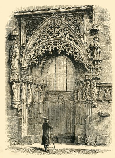 Pórtico de la Iglesia de San Sebaldo, Núremberg, 1890 de Unbekannt