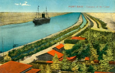 Port-Said - Entrada del canal de Unbekannt