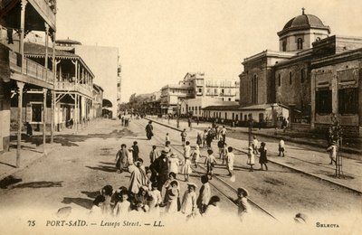 Port-Said. - Calle Lesseps. - LL., c1918-c1939 de Unbekannt