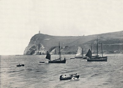 Port Erin - Bradda Head, con la Torre Milner, 1895 de Unbekannt