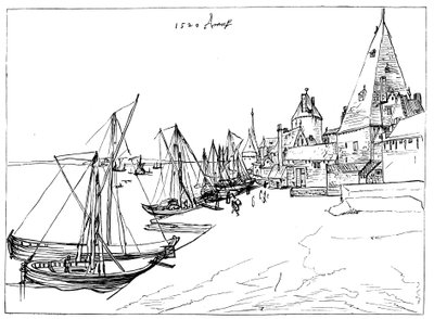 Puerto de Amberes en 1520 de Unbekannt