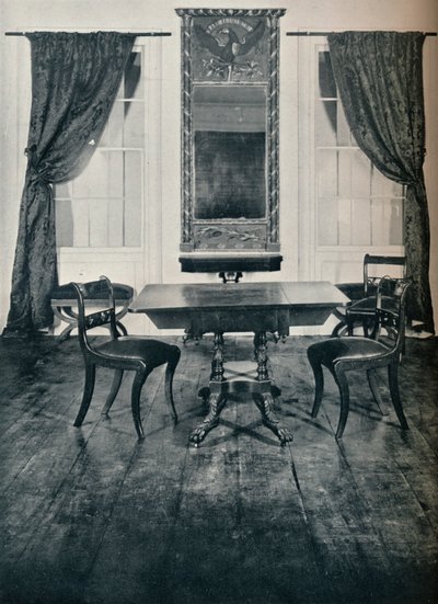 Parte del salón de la casa en Irvington, Nueva York, construida alrededor de 1820, 1930 de Unbekannt
