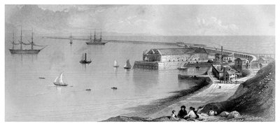Puerto y rompeolas de Portland, 1866 de Unbekannt