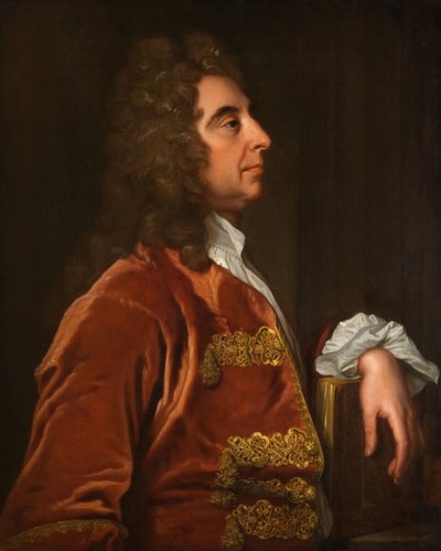 Retrato de un hombre en rojo, 1700-1750 de Unbekannt